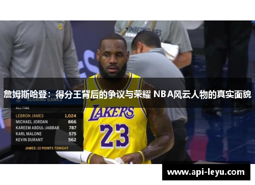詹姆斯哈登：得分王背后的争议与荣耀 NBA风云人物的真实面貌
