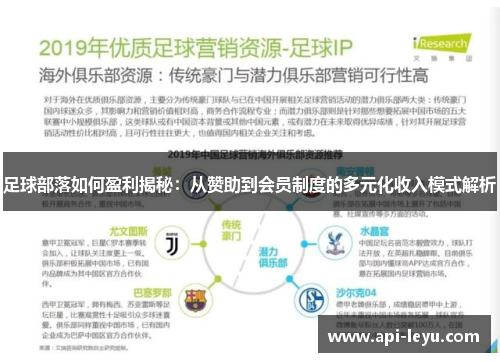 足球部落如何盈利揭秘：从赞助到会员制度的多元化收入模式解析